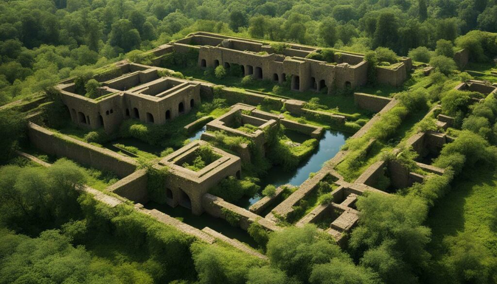 Ancient Babylonian ruins